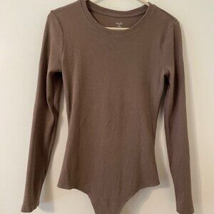 Nuuds Bodysuit - Light Brown - Size M